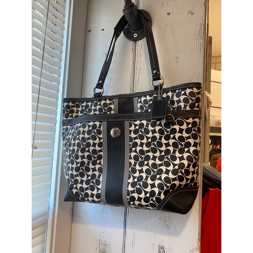 Coach leather tote